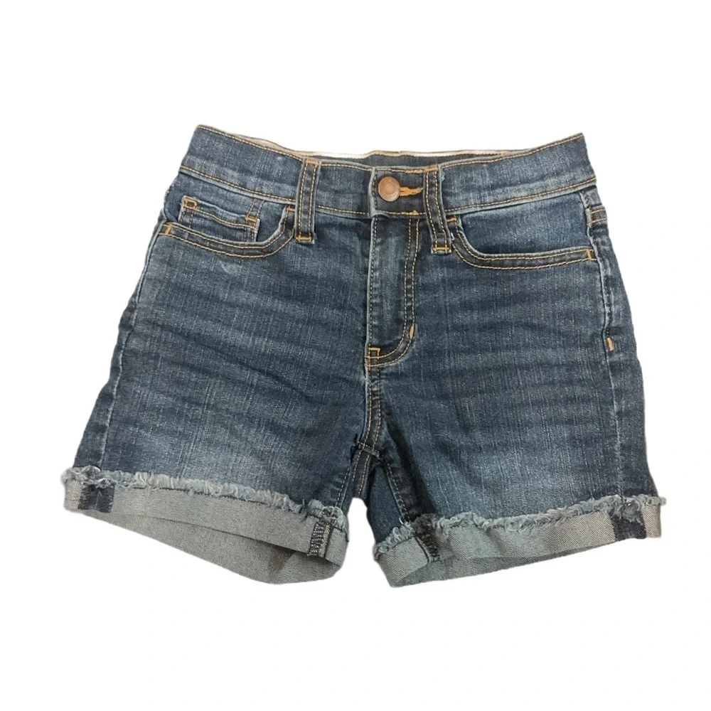 Old navy girls' denim shorts Jean blue cuff